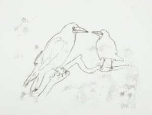 Crows Monoprint 2