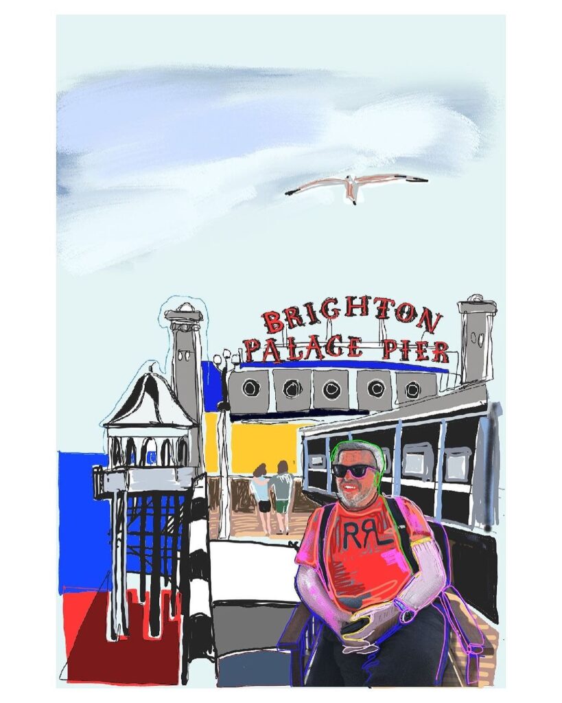 Digital portrait of Michael Hogben (Jim's art agent).