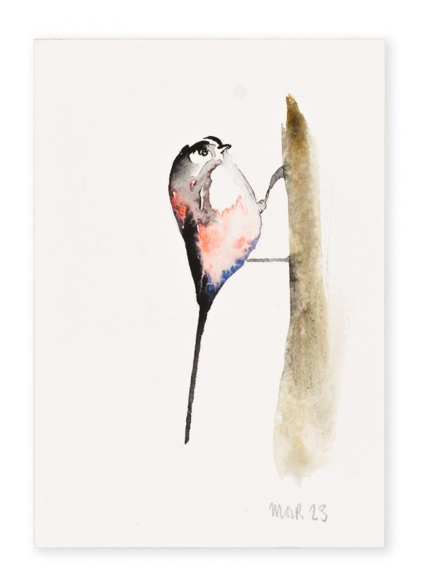 Long Tailed Tit (postcard size ) 2
