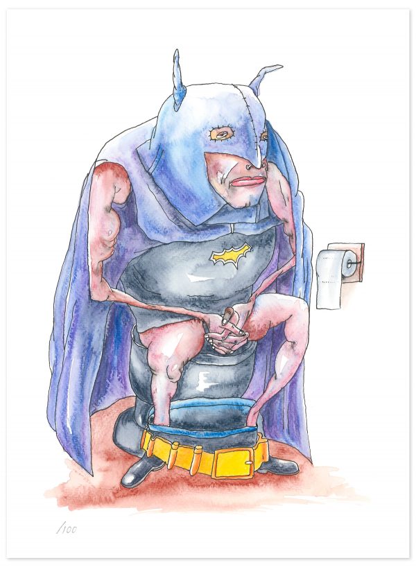 Batman at ease