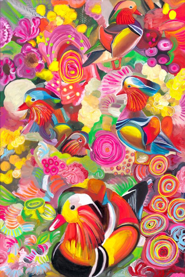 Mandarin Duck in the Flora