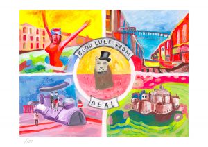 Good Luck from Deal – A5 Postcard Print