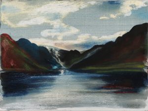 Norwegian Landscape (oil on board)