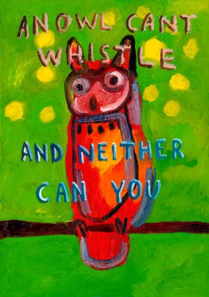 An Owl Can’t Whistle and Neither Can You