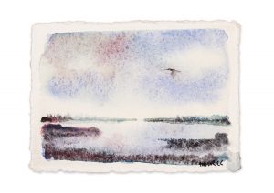 Curlew over Marshes II