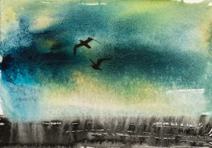 Gulls over the sea I